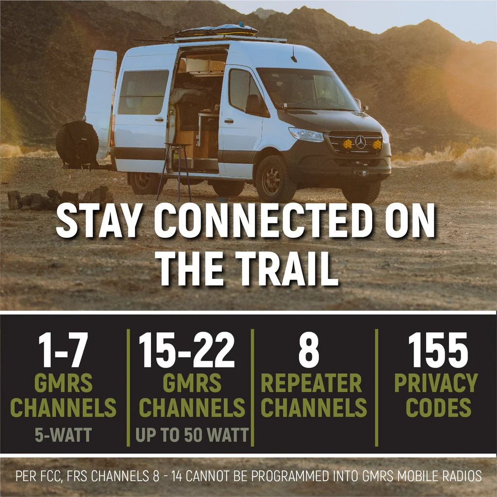 Rugged Radios 2007+ Mercedes Sprinter Radio Kit - G1 41 Waterproof Mobile Radio (25 Watt)