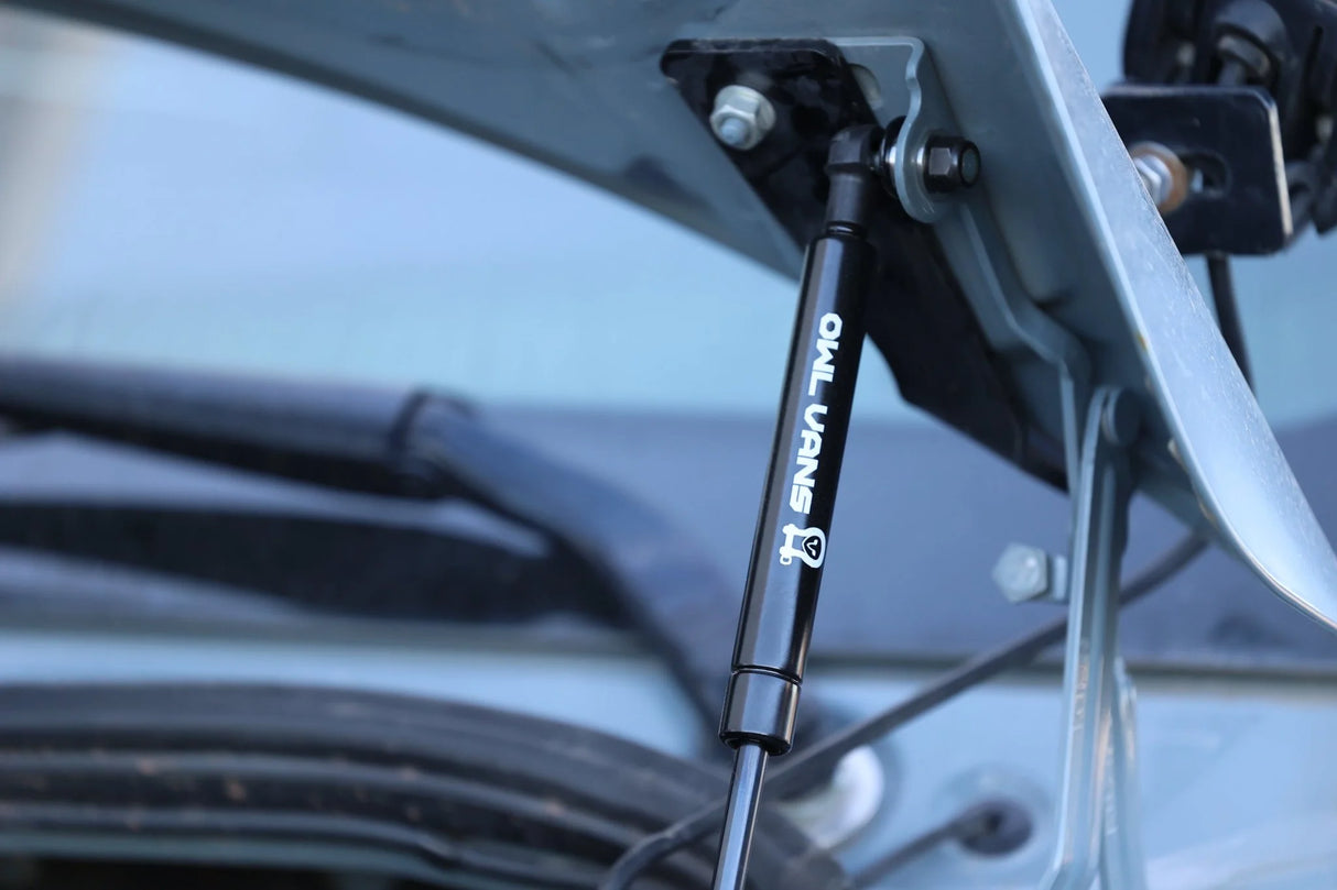 Owl Vans Sprinter Hood Strut Kit (Close Up) - Campervan HQ