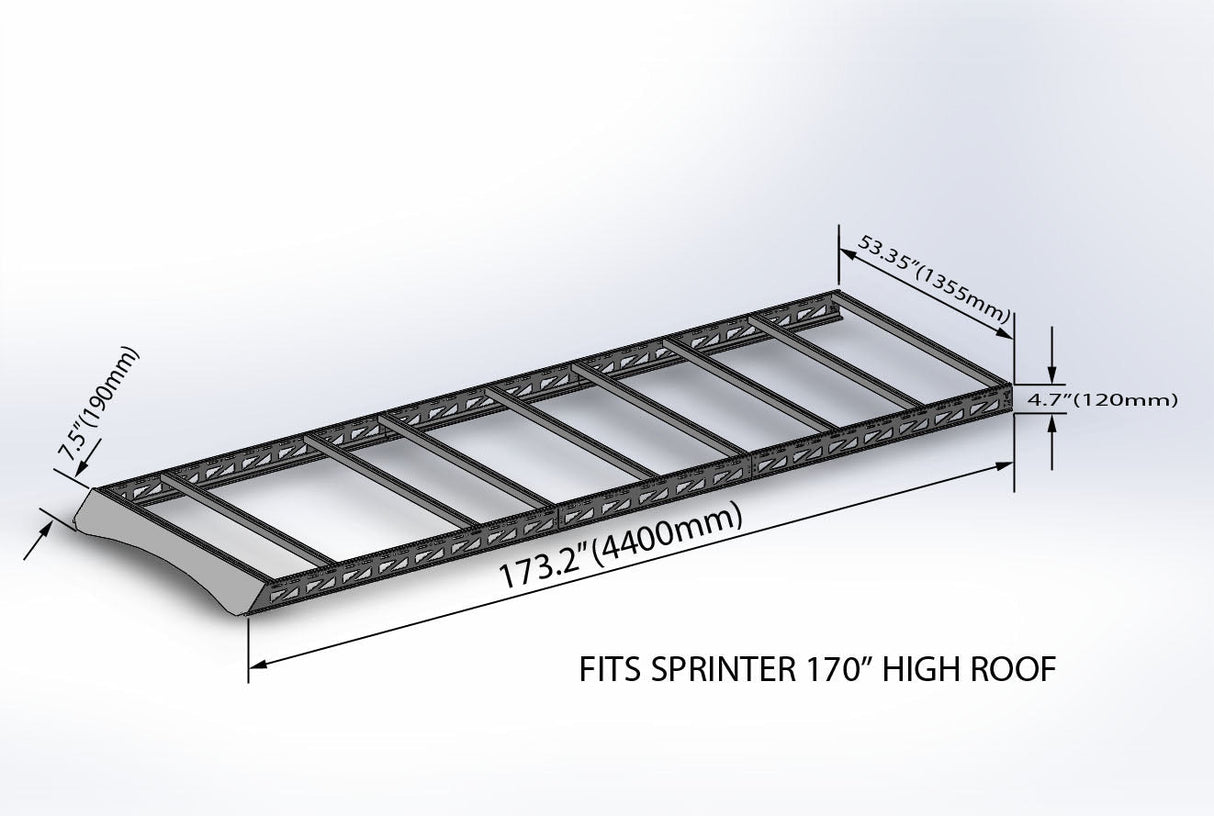 Tec Vanlife 2007+ Mercedes Sprinter Roof Rack