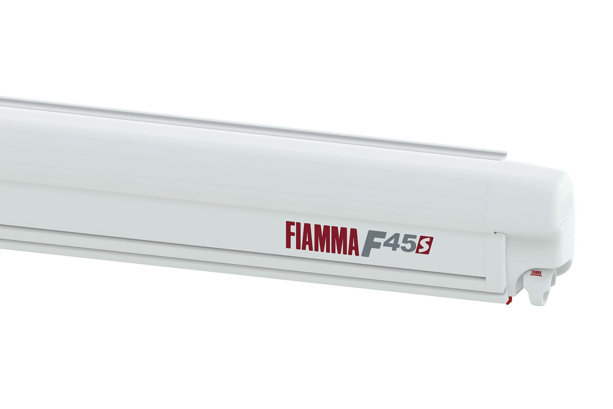 Fiamma F45S 400 RV Awning 13'1''_ Polar White Case - Campervan HQ