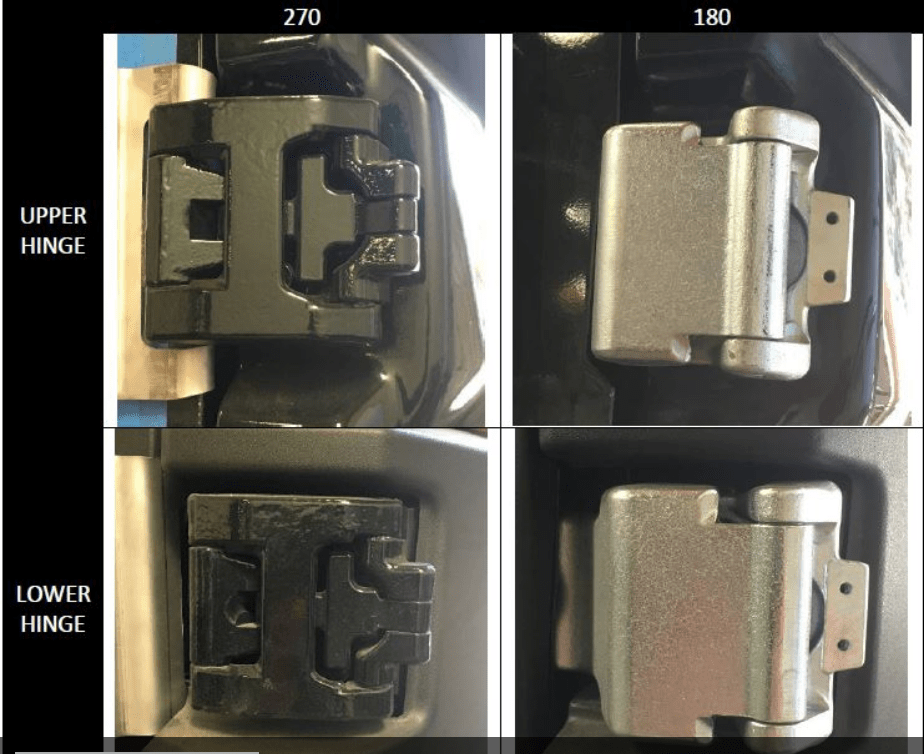 Ford Transit Rear Door Ladder (2015+) Hinge Style - Campervan HQ