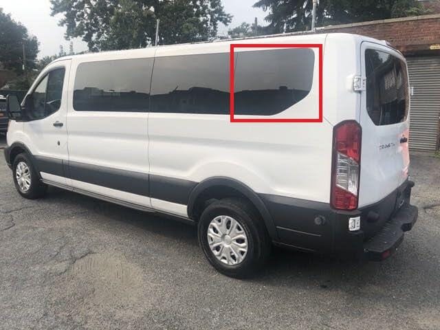 Ford Transit 2015+ Driver Side Rear Quarter Window (Low Roof)_Side View - Campervan HQ