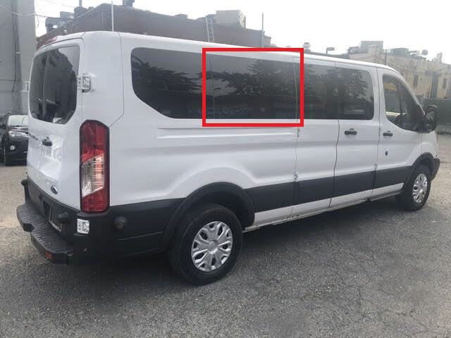 Ford Transit 2015+ Passenger Side Middle Fixed Window (Low Roof)_Back Side View - Campervan HQ