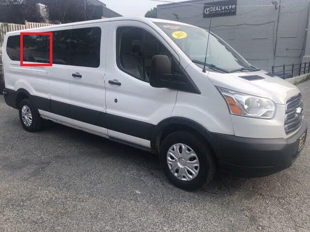 Ford Transit 2015+ Passenger Side Middle Fixed Window (Low Roof)_Front Side View - Campervan HQ
