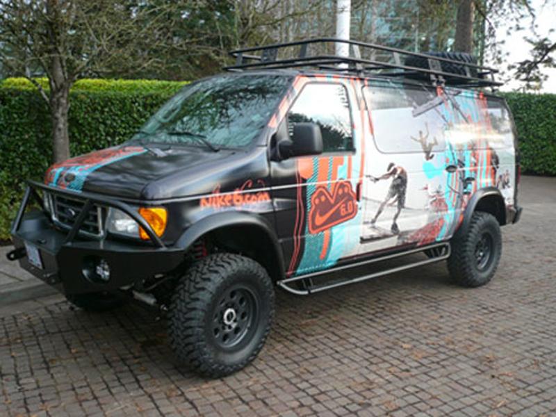 Aluminess Ford E-Series 1992-2014 Nerf Bars ( Off Road_Driver Side )- Campervan HQ