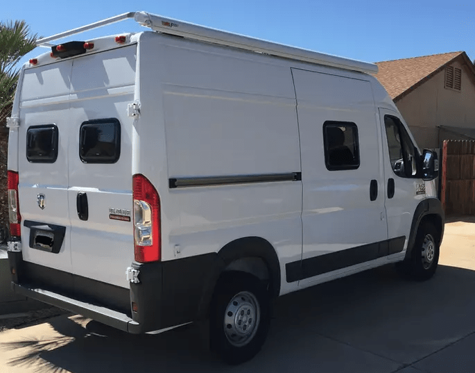 300x500mm Arctic Tern WIndows on Ram Promaster Rear Doors - Campervan HQ