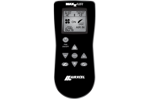 MaxxAir MaxxFan Deluxe RV Roof Vent Model 7500K (Smoke, With Remote)