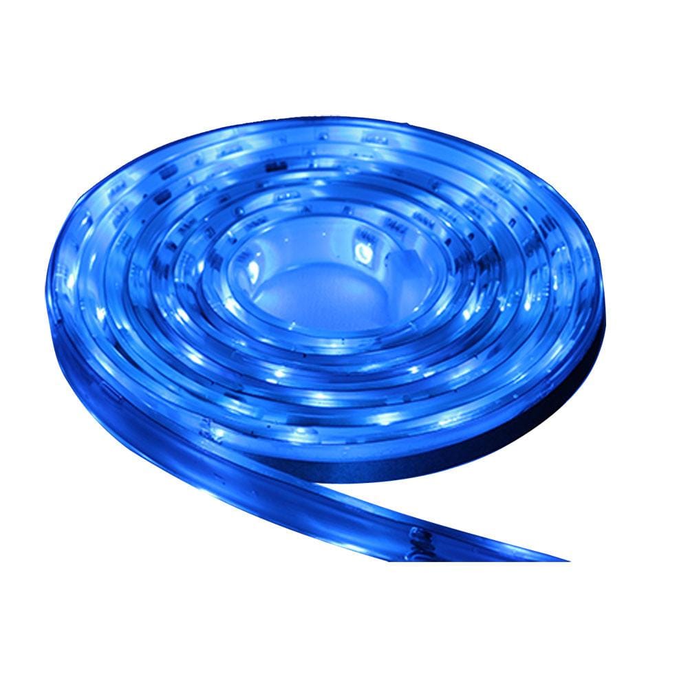 Lunasea Flexible Strip LED - 5M w/Connector - Blue - 12V - Campervan HQ