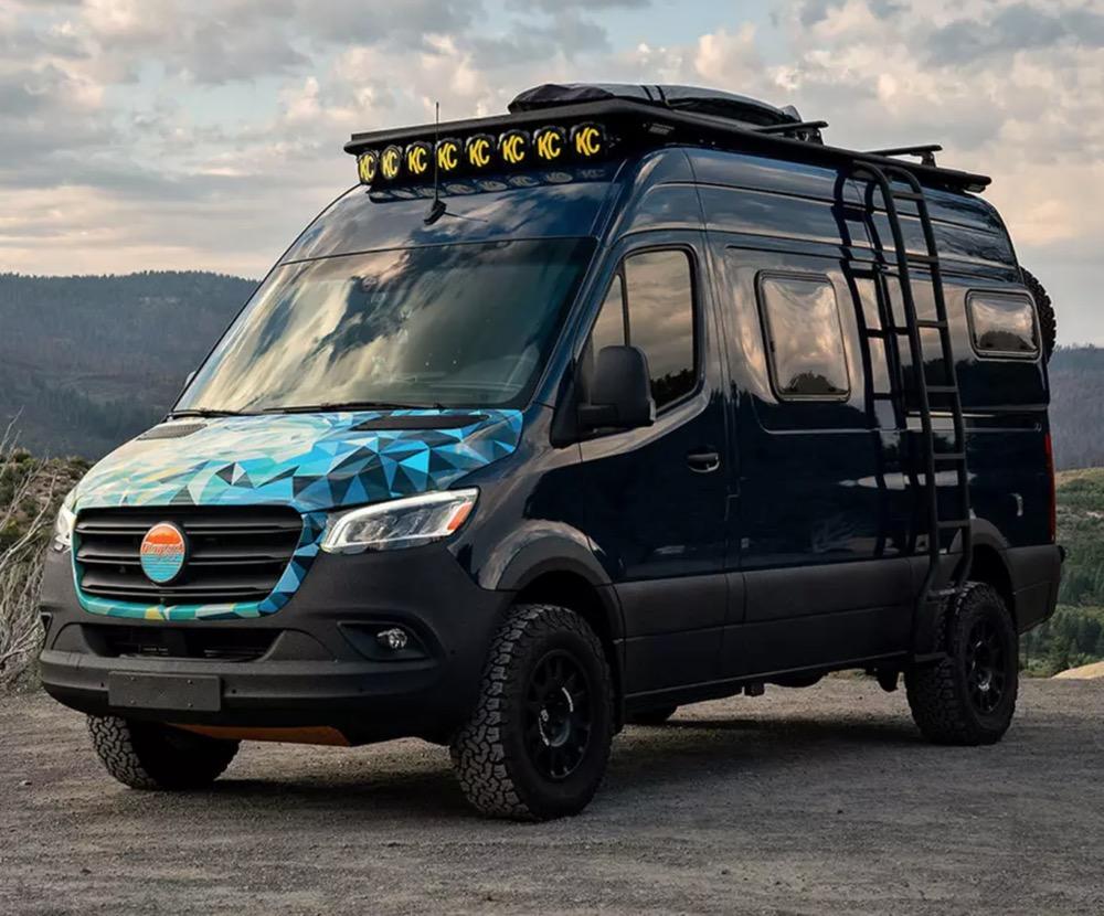 550x700mm Arctic Tern Window on Mercedes Sprinter 144"WB Camper Van - Campervan HQ