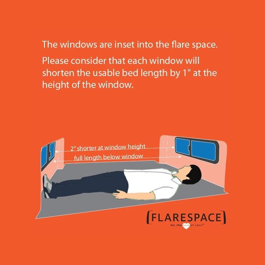 Flarespace Sprinter 170"/170"EXT Campervan Body Flares (Illustrated Diagram) - Campervan HQ