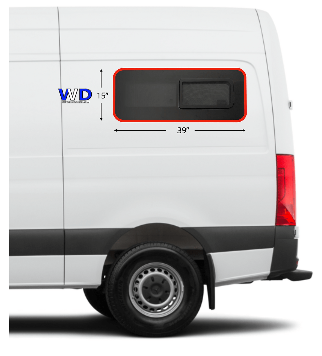 Van Essential VanWindows Direct (VWD) Bunk Slider Window Covers (39x15)_Position - Campervan HQ