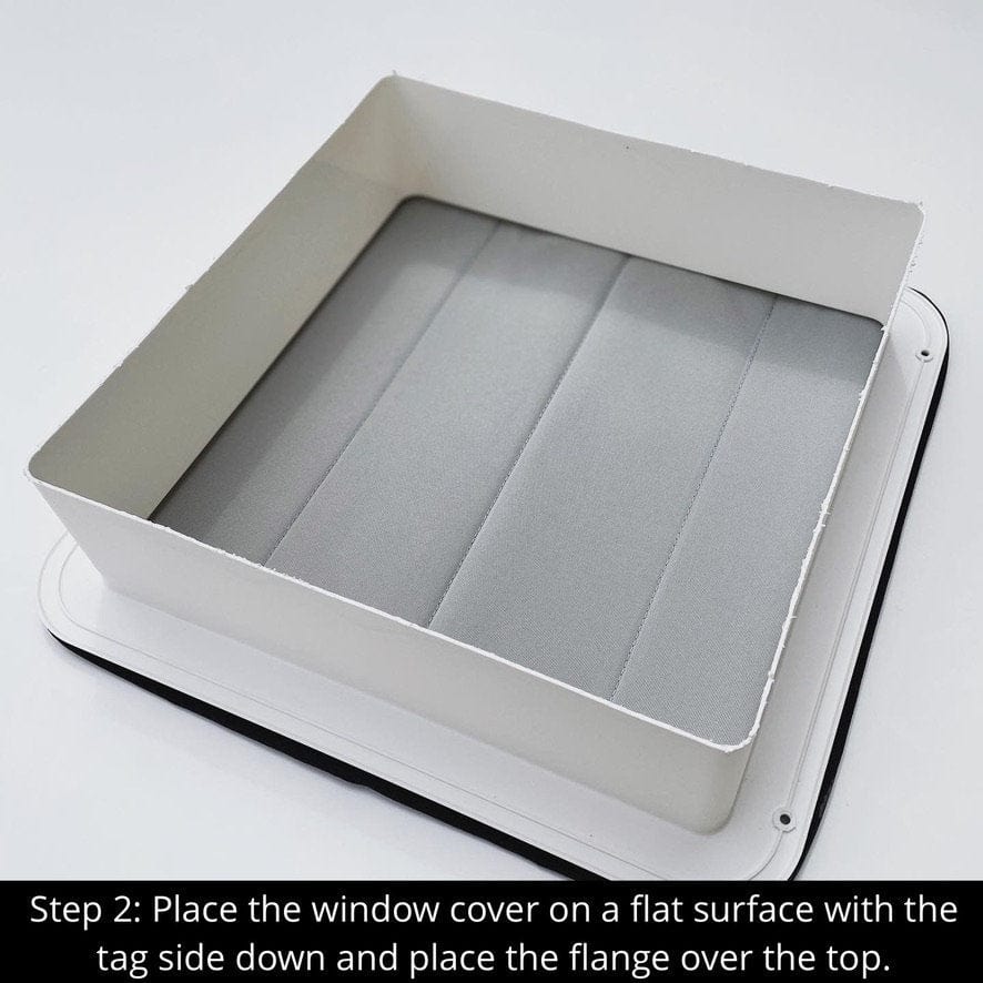 Van Essential Roof Vent Cover 16.5 x 16.5 for MaxxAir/Fantastic Fans (Installation Instructions)_Step 2 - Campervan HQ