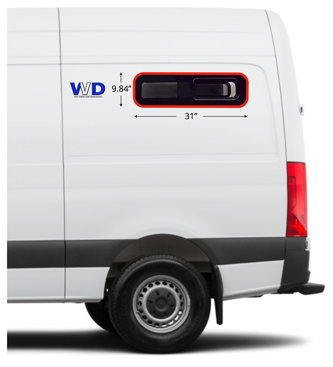 Van Essential VanWindows Direct (VWD) Bunk Slider Window Covers (31x9.84)_Position - Campervan HQ