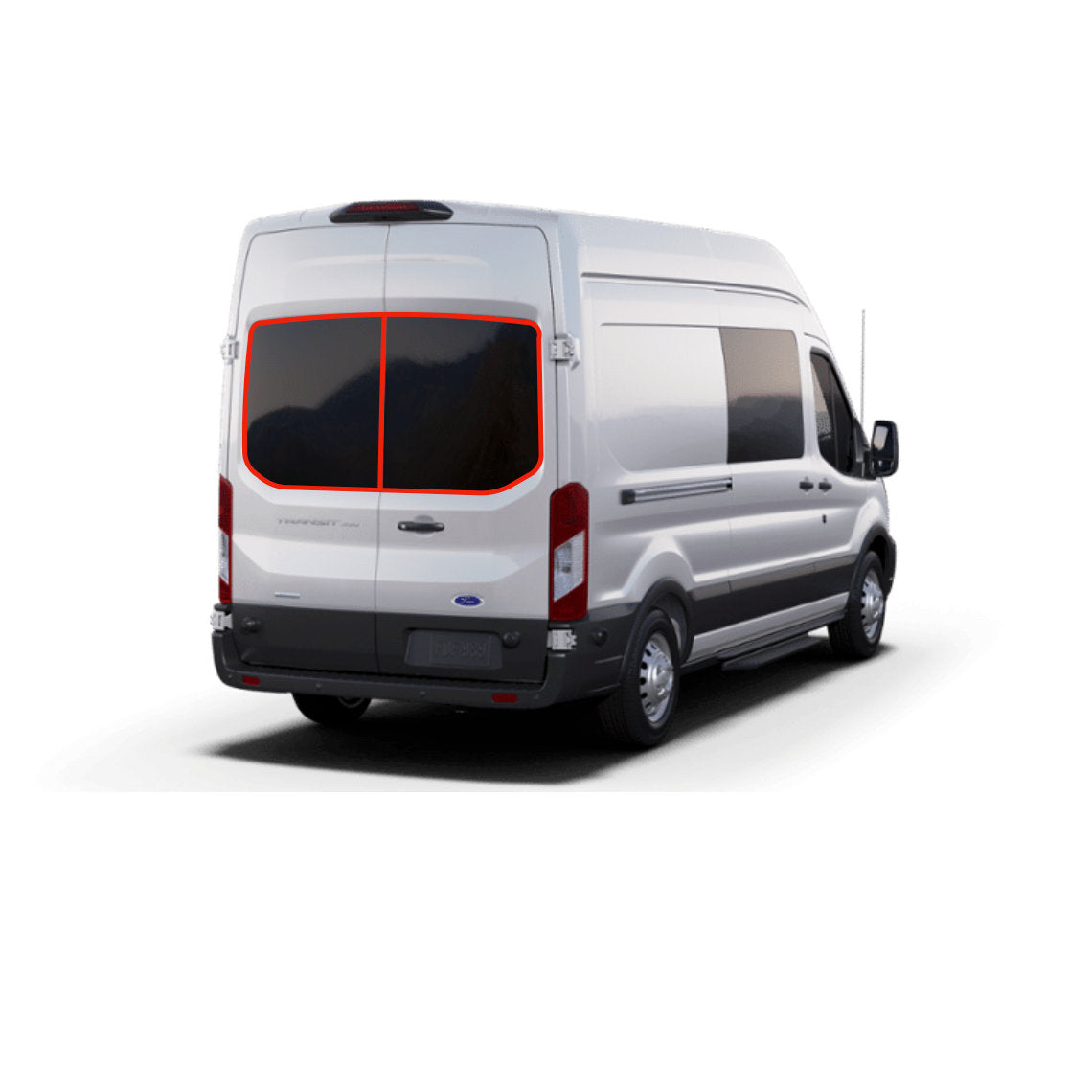Van Essential Ford Transit Rear Door Window Covers (Pair)_Position - Campervan HQ