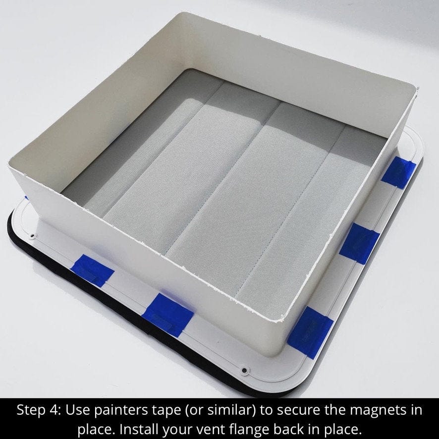 Van Essential Roof Vent Cover 16.5 x 16.5 for MaxxAir/Fantastic Fans (Installation Instructions)_Step 4 - Campervan HQ