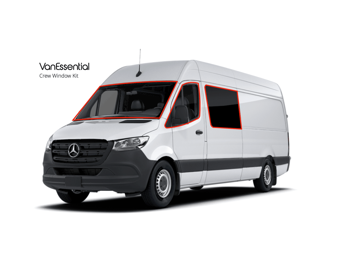 Van Essential Mercedes Sprinter Front Window Covers Kit (Positions) - Campervan HQ