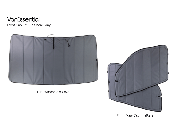 VanEssential Mercedes Sprinter Front Window Covers Kit