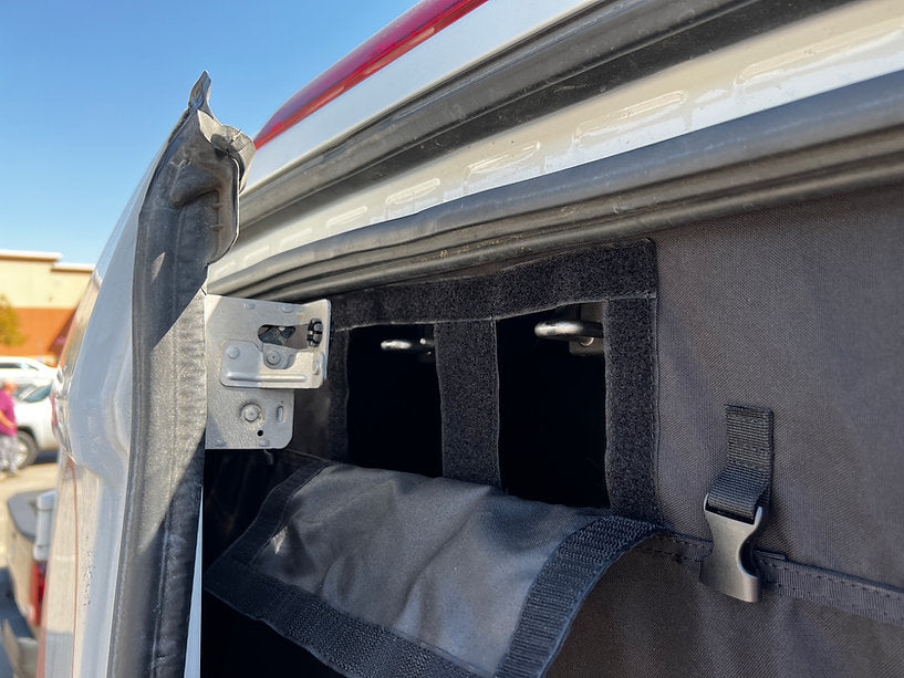 Van Essential Ford Transit Rear Door Bug Screen (Flap Covers-Folded) - Campervan HQ