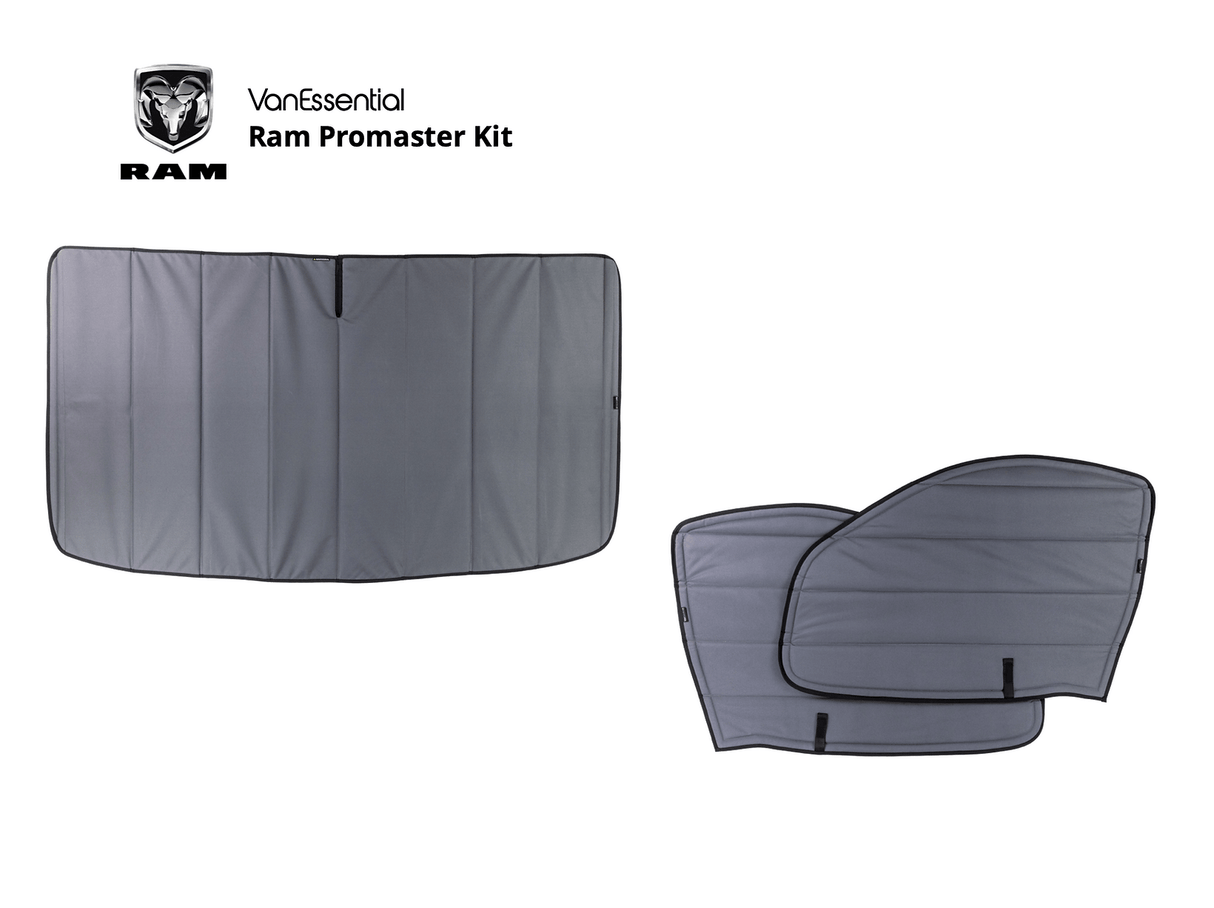 Van Essential Ram ProMaster Front Window Covers Kit (2-Pieces) - Campervan HQ