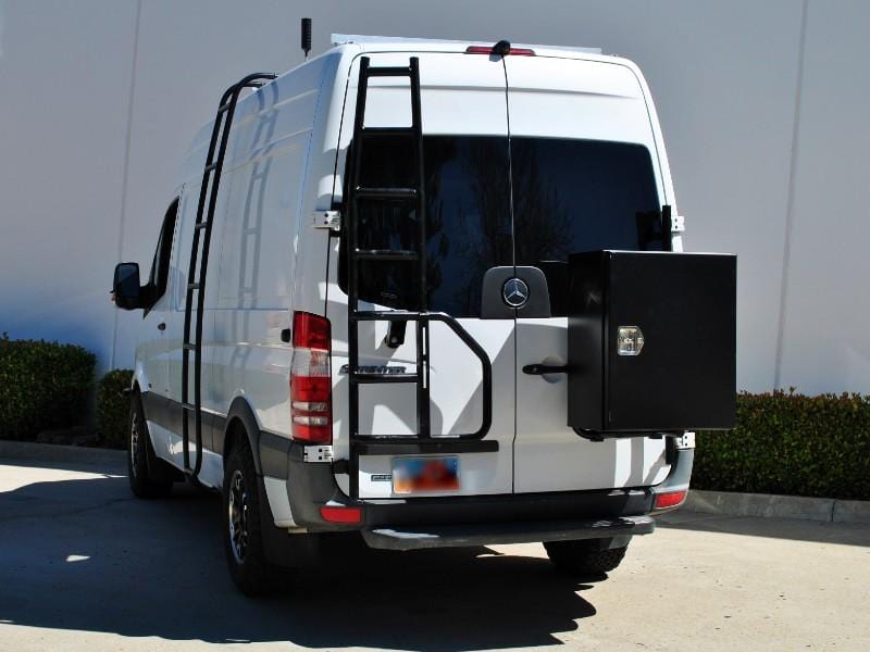 Mercedes Sprinter (2007-2018) Rear Door Driver Side Ladder ( Side View ) - Campervan HQ