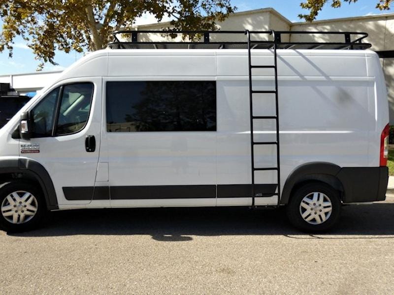 Aluminess Ram Promaster Van Side Ladder - Campervan HQ