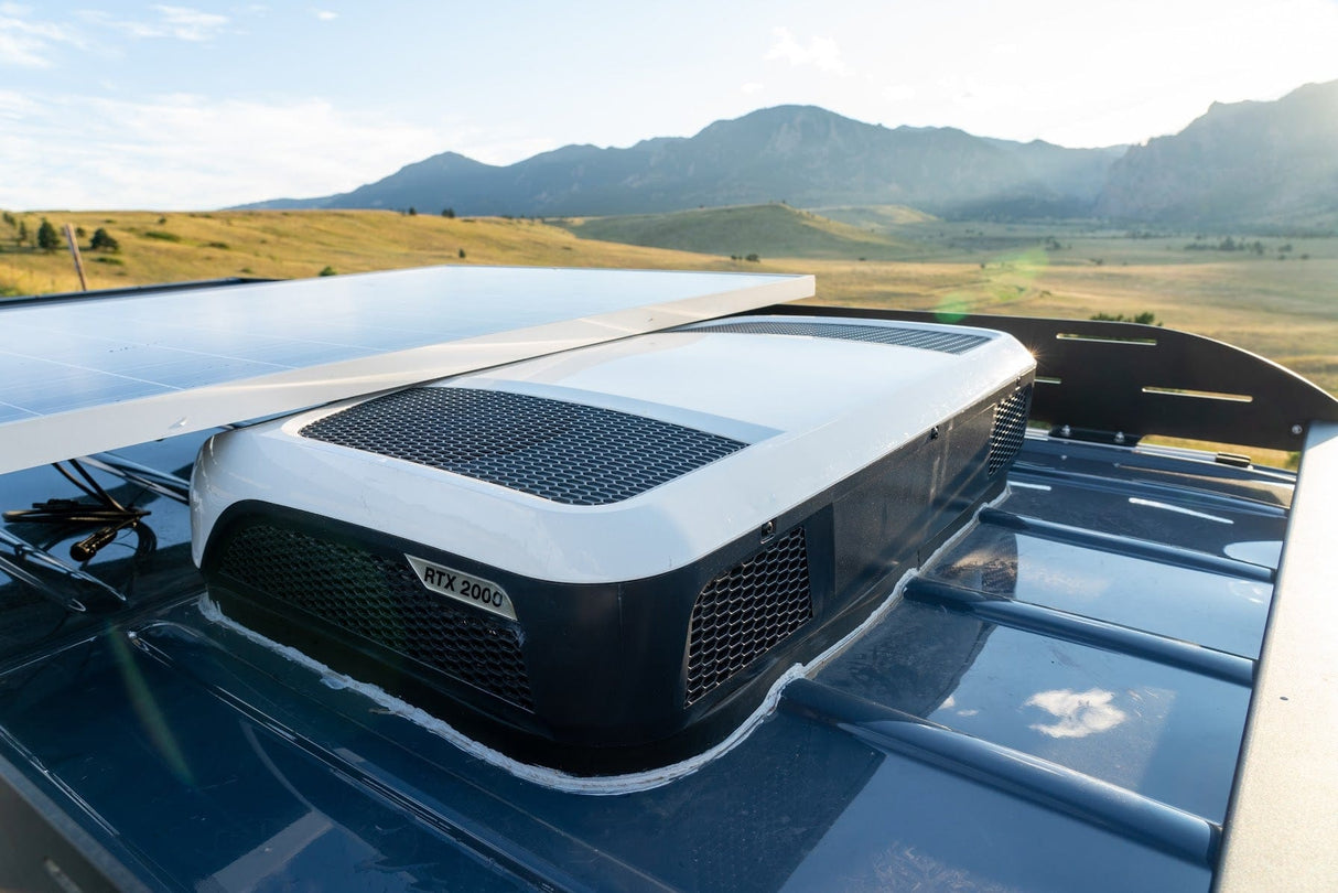 Dometic RTX2000 12V RV Air Conditioner on Mercedes Sprinter 144 Camper Van - Campervan HQ