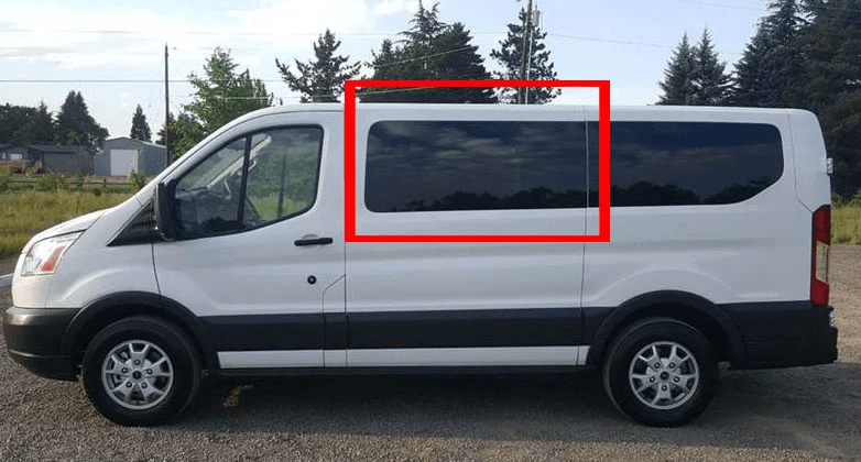 Ford Transit 2015+ Driver Side Forward Fixed Window - Campervan HQ