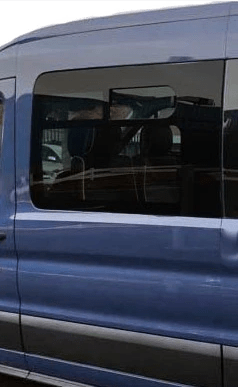 Ford Transit 2015+ Driver Side Forward Top-Slider Window (Side View) - Campervan HQ