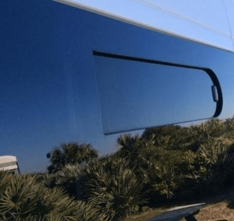 Ford Transit 2015+ Driver Side Forward Top-Slider Window - Campervan HQ