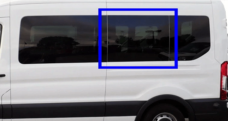 Ford Transit 2015+Driver Side Middle Fixed Window 148" WB - Campervan HQ