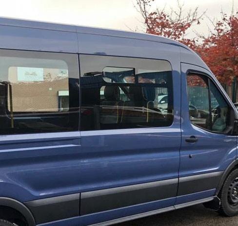 Ford Transit 2015+ Passenger Side Forward Top-Slider Window (Side View_2) - Campervan HQ