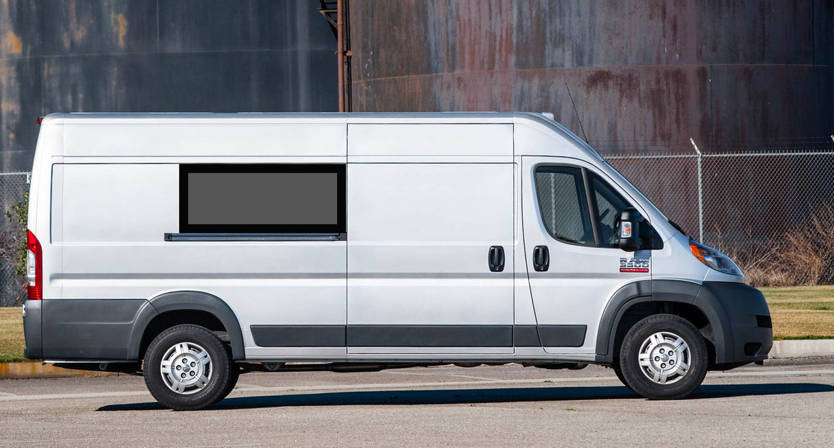 FW387R Passenger Side Middle Fixed Window for Ram Promaster 159"EXT Van - Campervan HQ