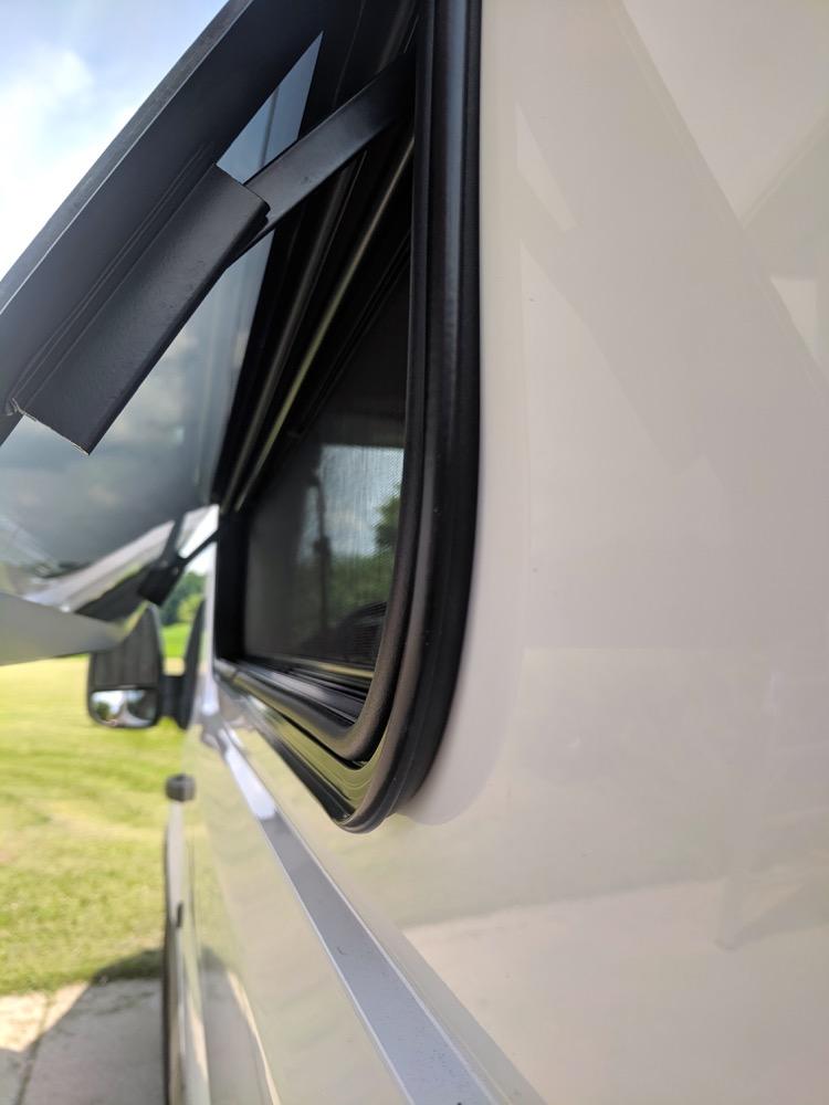 FW632RS Van Window (Vented, Vent Panel Open) - Campervan HQ