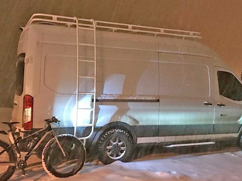 Ford Transit Roof Rack (148"EXT)_Double Loop Roof Rack with Perforated - Campervan HQ