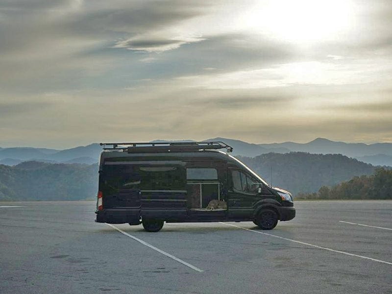 Ford Transit Roof Rack (148"EXT)_Touring Style Roof Rack with Perforated - Campervan HQ