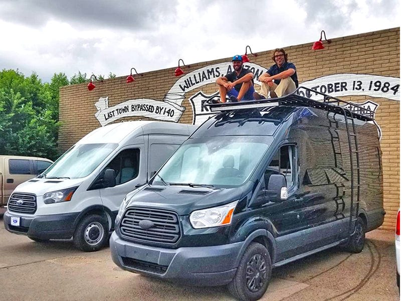 Ford Transit Roof Rack (148"EXT)_Touring Style Roof Rack with Slats - Campervan HQ