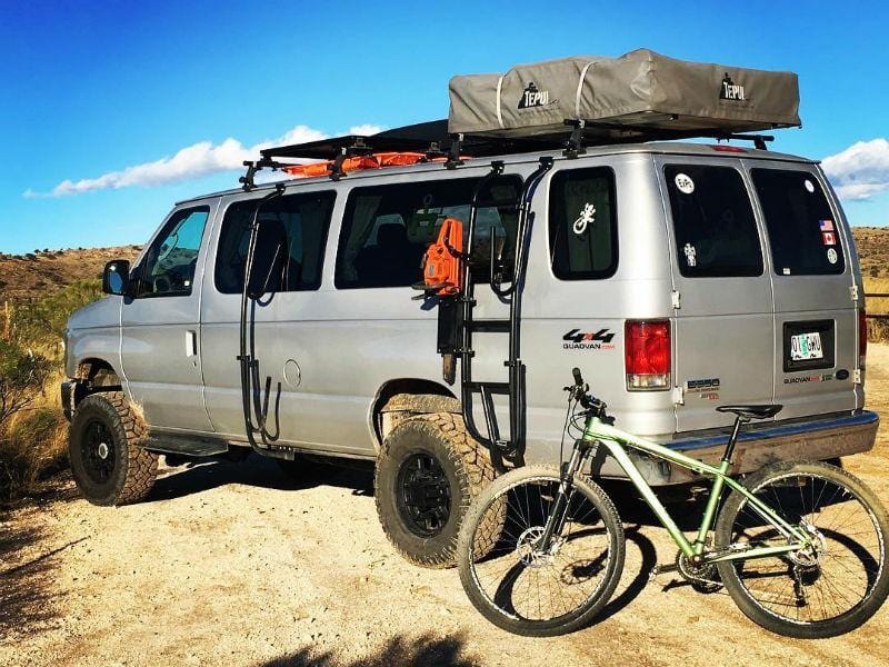 Aluminess Ford E-Series Surf Pole 1992-2014 Rear View - Campervan HQ