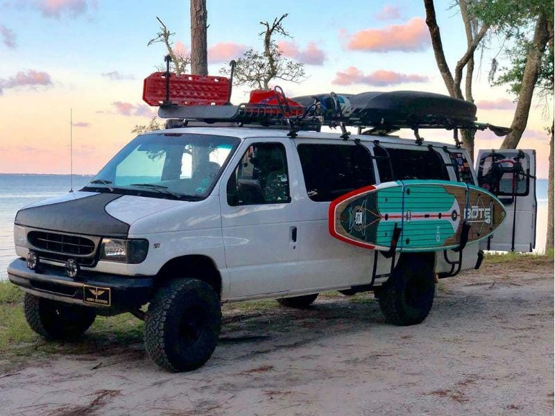 Aluminess Ford E350 Van Side Ladder (1992-2014) Ladder Facilities - Campervan HQ