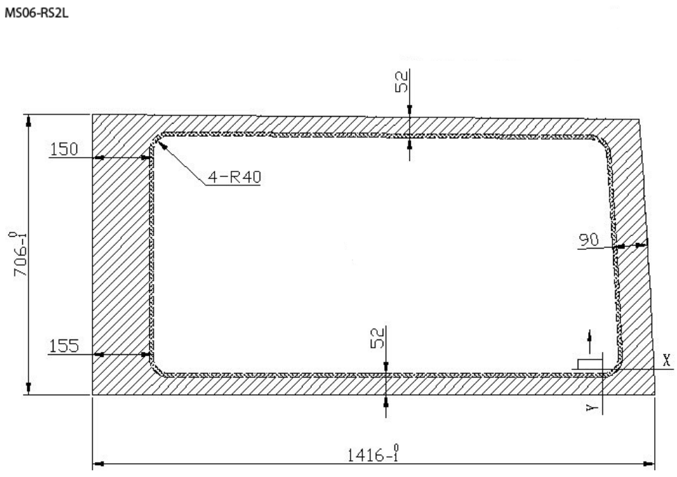 Mercedes Sprinter ( 2007+) Passenger Side Middle Fixed Window 170"WB (Dimensions) - Campervan HQ