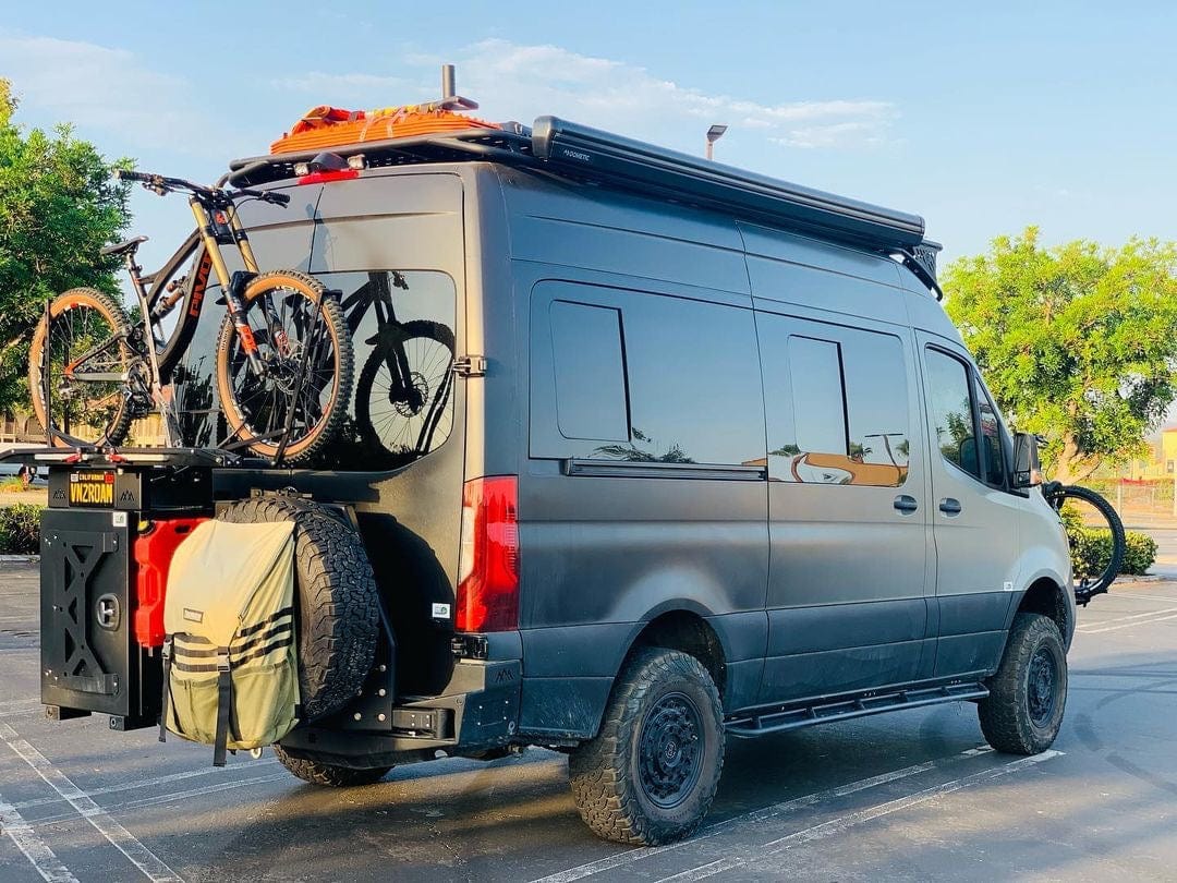 Mercedes Sprinter (2007+) Passenger Rear Quarter Screened Half-Slider Window 144″ WB (Screened_Side View) - Campervan HQ