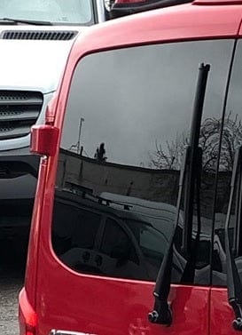 Mercedes Metris 2015+ Driver Side Cargo Door Window_Close Up - Campervan HQ