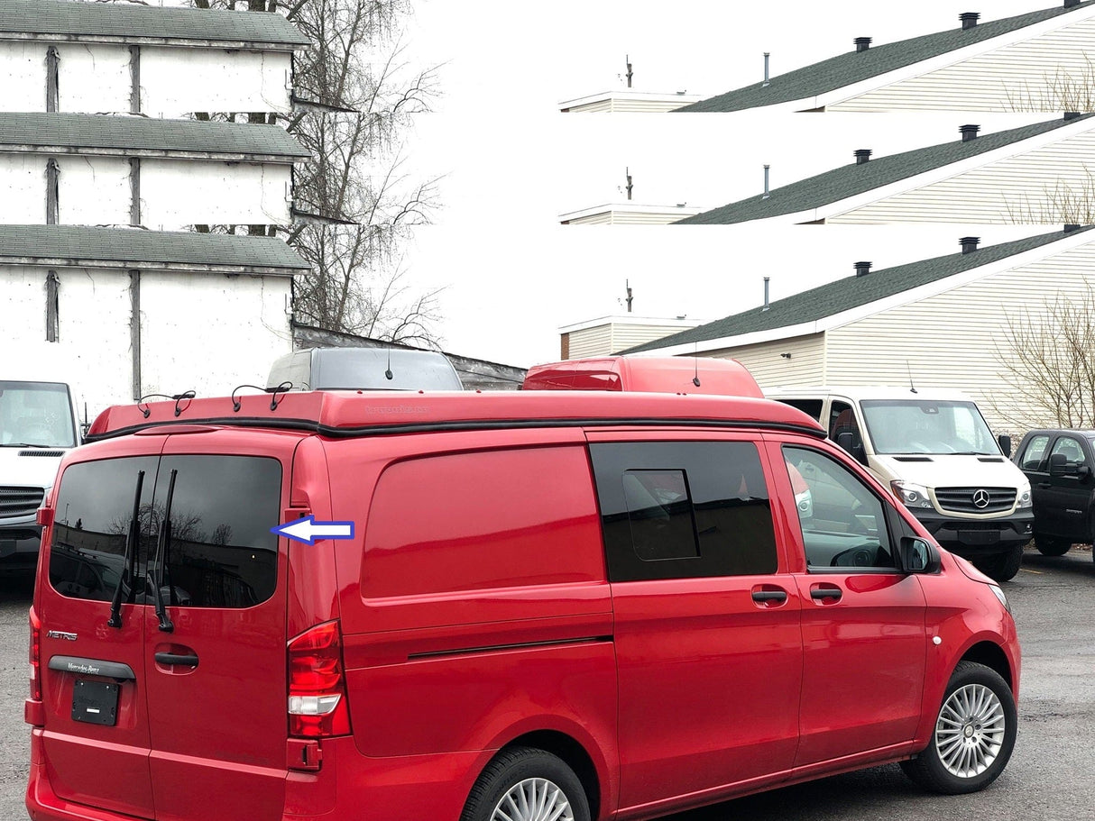 AM Auto Mercedes Metris 2015+ Passenger Side Rear Door Window (MV15-RB P)