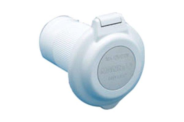 Marinco Power Inlet (50A, Round, White)