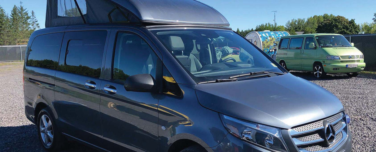 Mercedes Metris 2015+ Passenger Side Forward Half-Slider Window ( Side View ) - Campervan HQ