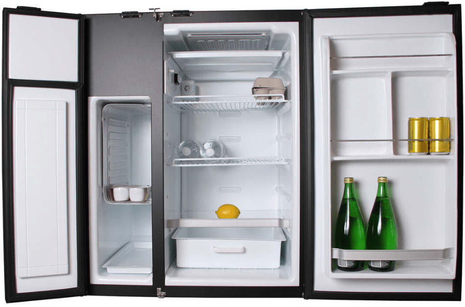 Nova Kool RFS7501 RV Refrigerator (Front View,Food Stuffs)-Campervan HQ