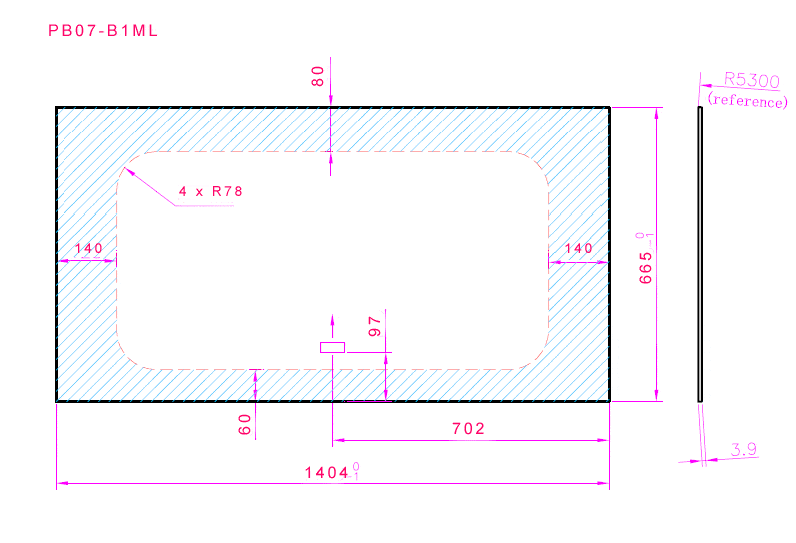 Ram ProMaster 2014+ Forward Fixed Window ( Dimensions ) - Campervan HQ