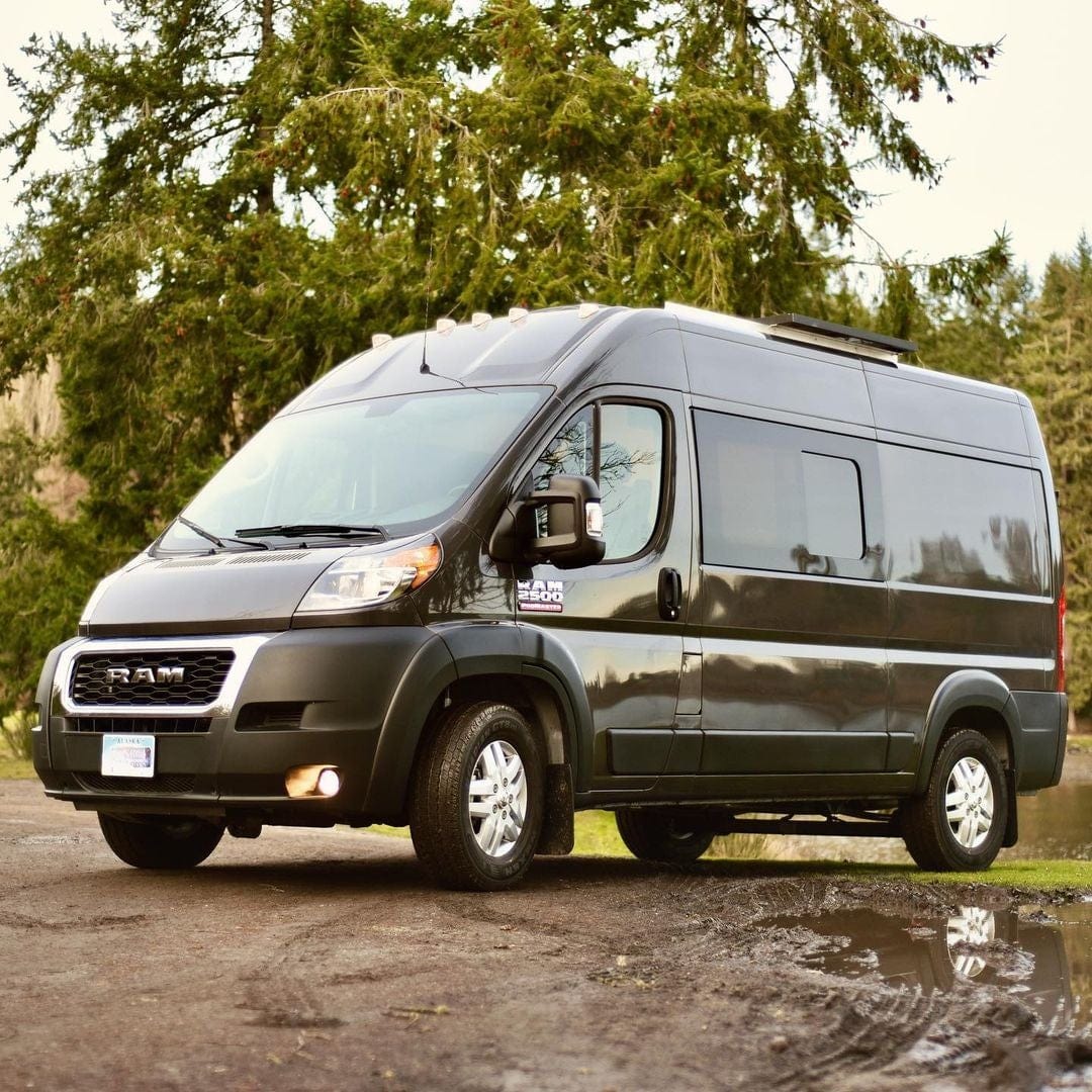 Ram Promaster Driver Side Forward Screened Half-Slider Window ( Closed ) - Campervan HQ