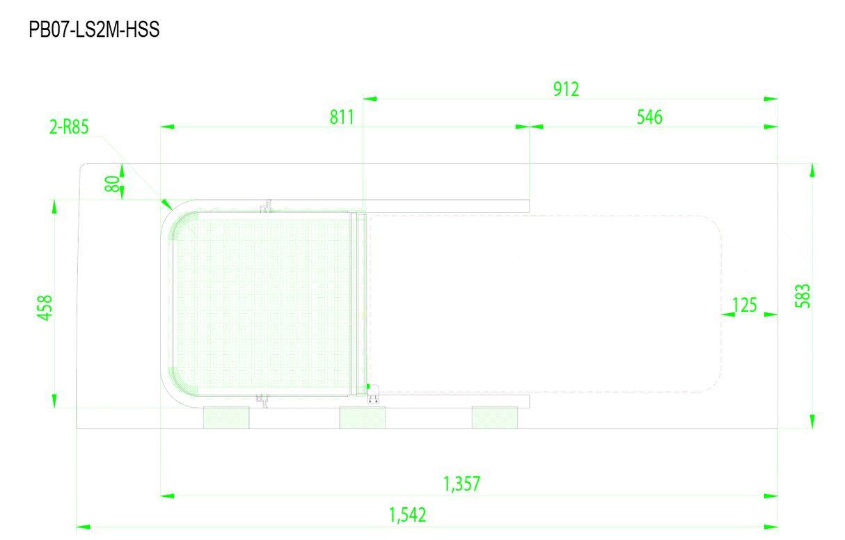 Ram ProMaster Driver Side (with Sliding Door) Rear Quarter Screened Half-Slider Window (136”WB)_Dimensions - Campervan HQ