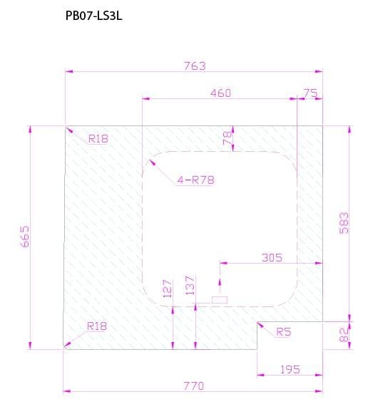 Ram ProMaster 2014+ Driver Rear Quarter Fixed Window (159"WB)_( Dimensions-with Sliding Door ) - Campervan HQ