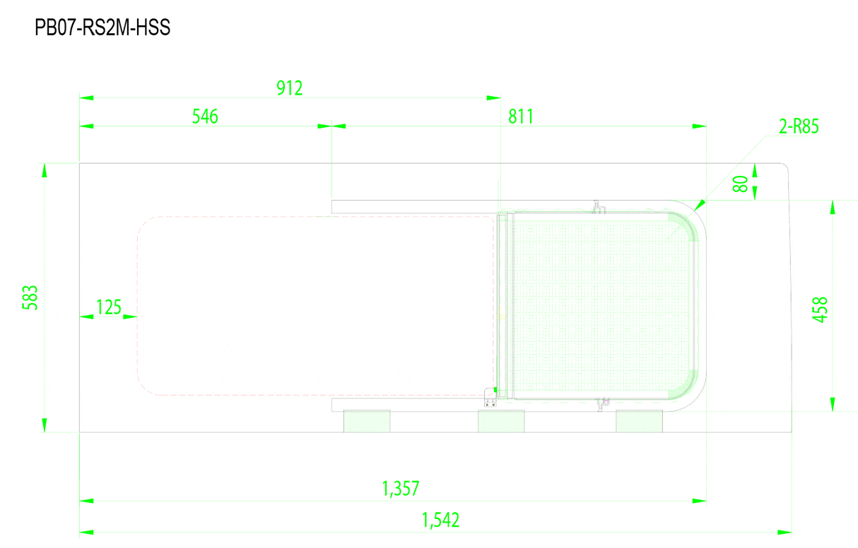 Ram ProMaster Passenger Side Rear Quarter Screened Half-Slider Window (136”WB)_Dimensions - Campervan HQ